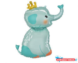 Elefánt Elephant with Crown, Elefánt fólia lufi 70 cm (JAV_MLG189988)