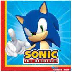 Sonic a sündisznó Sega szalvéta 20 db-os 33x33 cm FSC (JAV_PNN95651)