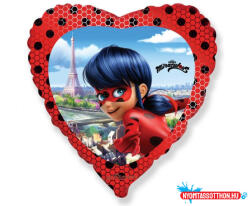 Katicabogár és Fekete Macska kalandjai Heart fólia lufi 46 cm (WP) (JAV_MLG302530)