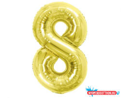 Számok Arany 8-as Light Gold szám fólia lufi 85 cm (JAV_MLG426097)