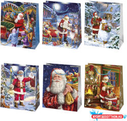 Karácsony Karácsonyi Wonderland papír ajándéktasak, ajándékzacskó 19x23x10, 5 cm (JAV_PKK742032)