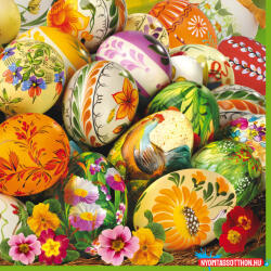 Húsvét Painted Eggs szalvéta 20 db-os 33x33 cm (JAV_PKK010215)