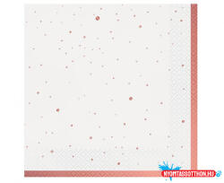  Rózsaszín Rose Gold Celebrate szalvéta 20 db-os 33x33 cm (JAV_MLG167863)