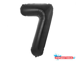 Számok Fekete 7-es B&C Matt Black szám fólia lufi 85 cm (JAV_MLG189049)