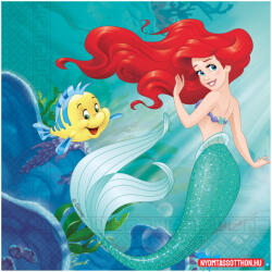 Disney Hercegnők Disney Hercegnők, Ariel Curious szalvéta 20 db-os 33x33 cm FSC (JAV_PNN95457)