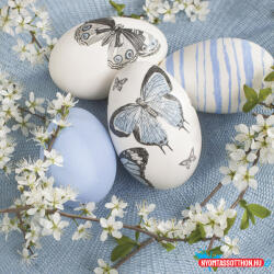 Húsvét Decoupage Eggs szalvéta 20 db-os 33x33 cm (JAV_PKK042667)