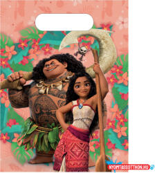 Disney Vaiana Sailing Spirit műanyag ajándéktasak, ajándékzacskó 6 db-os (JAV_PNN98149)