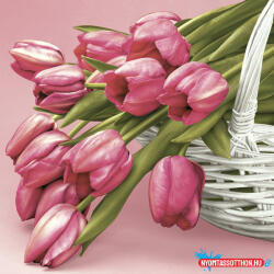 Virág Tulipán Falling szalvéta 20 db-os 33x33 cm (JAV_PKK055360)
