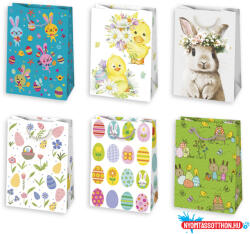 Húsvét Cute Bunny papír ajándéktasak, ajándékzacskó 23x32x11 cm (JAV_PKK773784)