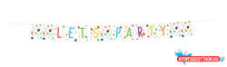 Party Konfettis Colorful zászlófüzér 1, 85 m (JAV_DPA9906352)
