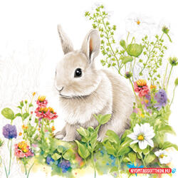 Húsvét Little Bunny szalvéta 20 db-os 33x33 cm (JAV_PKK765321)