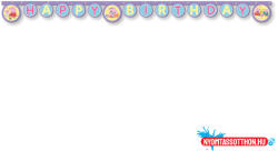 Peppa Malac With Love Happy Birthday felirat 200 cm FSC (JAV_PNN98432)