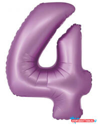 Számok Levendula 4-es Lavender Mat szám fólia lufi 76 cm (JAV_MLG158731)