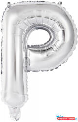 Betűk Ezüst Silver P betű fólia lufi 45 cm (JAV_DPA9909623)