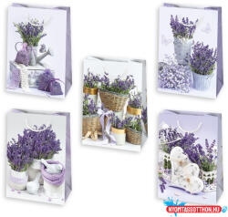 Virág Levendula Purple papír ajándéktasak, ajándékzacskó 29x40x12 cm (JAV_PKK042070)