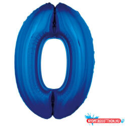 Számok Kék 0-ás B&C Blue szám fólia lufi 92 cm (JAV_MLG640400)