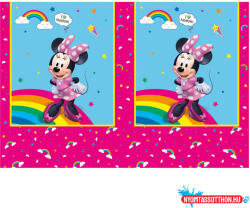Disney Minnie Makes Me Smile műanyag asztalterítő 120x180 cm (JAV_PNN97246)
