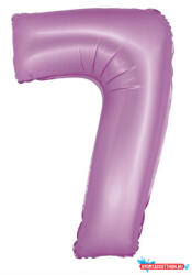 Számok Levendula 7-es Lavender Mat szám fólia lufi 76 cm (JAV_MLG158793)