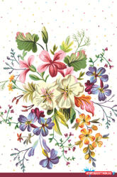  Virág Delicate Flowers papír asztalterítő 120x180 cm (JAV_PKK052840)