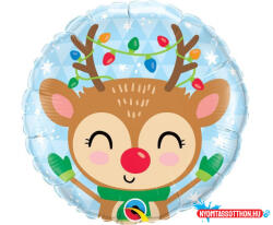 Karácsony Rénszarvas Reindeer Karácsonyi fólia lufi 46 cm (JAV_MLG150170)
