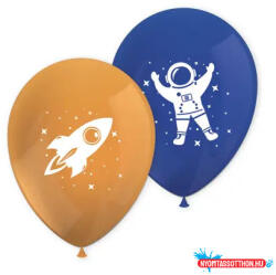 Űr Rocket Space léggömb, lufi 8 db-os (JAV_PNN93743)