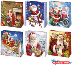 Karácsony Karácsonyi Gift Giving papír ajándéktasak, ajándékzacskó 15, 5x15, 5x8 cm (JAV_PKK056008)