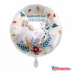 Disney Jégvarázs Elsa, Olaf Alles Gute zum Geburtstag fólia lufi 43 cm (JAV_NPR168965)