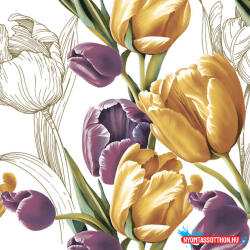 Virág Tulipán Majestic szalvéta 20 db-os 33x33 cm (JAV_PKK770813)