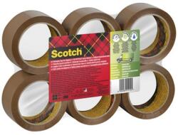 Scotch 3M Banda adeziva de ambalare si transport Scotch 3M, maro, 50 mm x 66 m, 6 role/set 7000112677
