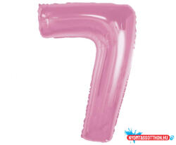 Számok Rózsaszín 7-es Light Pink szám fólia lufi 92 cm (JAV_MLG195644)