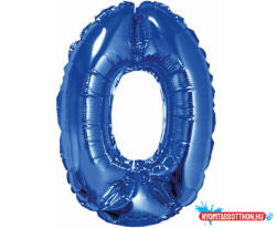 Számok Kék Blue 0-ás mini szám fólia lufi 35 cm (JAV_MLG632399)