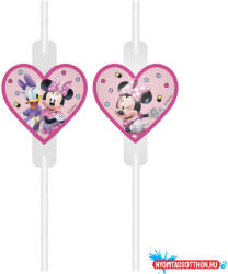 Disney Minnie Junior papír szívószál, 4 db-os szett FSC (JAV_PNN93944)