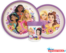 Disney Hercegnők Courageous Heart csúszásmentes étkészlet, micro műanyag szett (JAV_JVL66688)