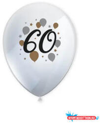 Boldog Születésnapot Happy Birthday 60 Milestone léggömb, lufi 6 db-os 11 inch (27, 5 cm) (JAV_PNN95625)