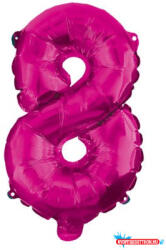 Számok Rózsaszín Hot Pink 8-as szám fólia lufi 95 cm (JAV_PNN92494)