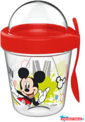 Disney Mickey Fun pohár snack tartó fedéllel és kanállal 350 ml (JAV_NVT831133)