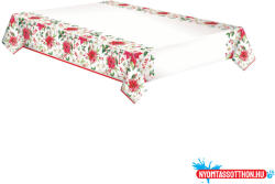 Karácsony Karácsonyi Poinsettia papír asztalterítő 120x180 cm (JAV_PKK758361)