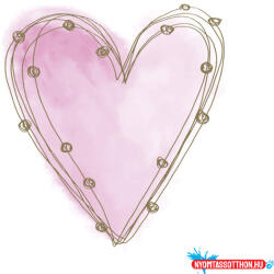  Szív Pastel Pink szalvéta 20 db-os 33x33 cm (JAV_PKK059283)
