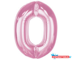 Számok Rózsaszín 0-ás Light Pink szám fólia lufi 92 cm (JAV_MLG195576)
