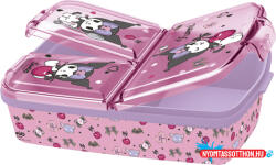 Hello Kitty Kuromi több rekeszes uzsonnás doboz, szendvicsdoboz (JAV_STF88320)