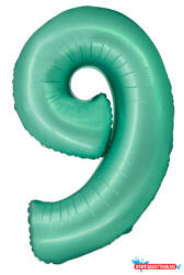 Számok Menta 9-es Mint Mat szám fólia lufi 76 cm (JAV_MLG158656)