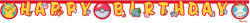 Pokémon Next Generation Happy Birthday felirat 200 cm FSC (JAV_PNN98399)