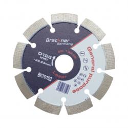 Breckner Disc diamantat segmentat 125x22.23mm, segment 12mm pentru beton, pavele, mozaic, boltari, caramida Breckner Germany Disc de taiere