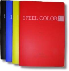 KOH-I-NOOR Caiet A4 I FEEL COLOR Koh-i-noor, coperta PP, 60 file, 70 g/mp, patratele, diverse culori O100405M