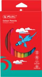 Herlitz Creioane colorate Jumbo, mina 5mm, set 12, Herlitz HZ9498550