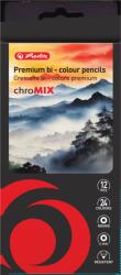 Herlitz Creioane colorate bi-color rotunde Herlitz 9498310, 4 mm, set 12-24 (9498310)