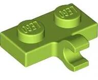 LEGO® 11476c34 - LEGO lime lap 1 x 2 méretű, egy klipsszel (11476c34)