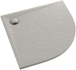 Schedpol Etrusco Cement Stone cădiță de duș semirotundă 90x90 cm ciment 3.464/CT/ST (3464CTST)