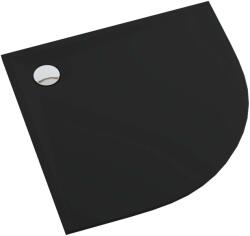 Schedpol Etrusco Black Mat cădiță de duș semirotundă 90x90 cm negru 3.464/C/MG (3464CMG)