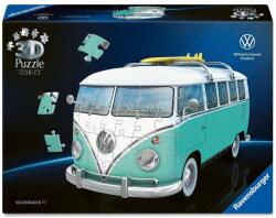 Ravensburger Puzzle 3D Ravensburger din 162 piese - Volkswagen T1 Bulli, Chrome Edition (12008077)